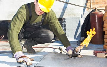 Blaenpennal flat roof construction